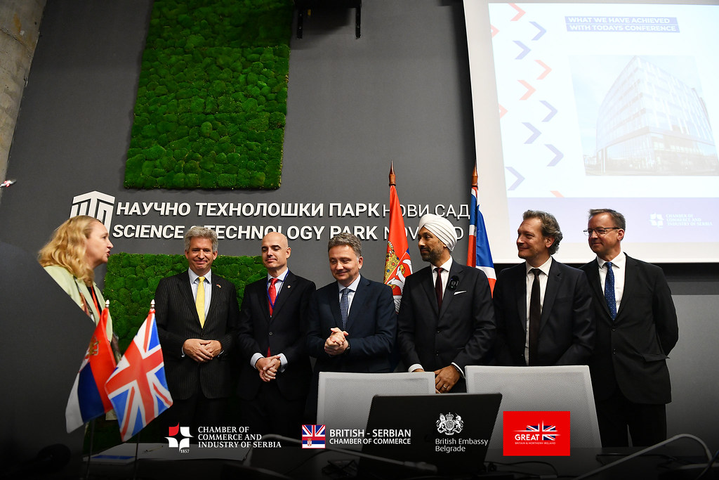 UK and Serbian delegation gathered at a BSCC UK–Western Balkans trade mission conference